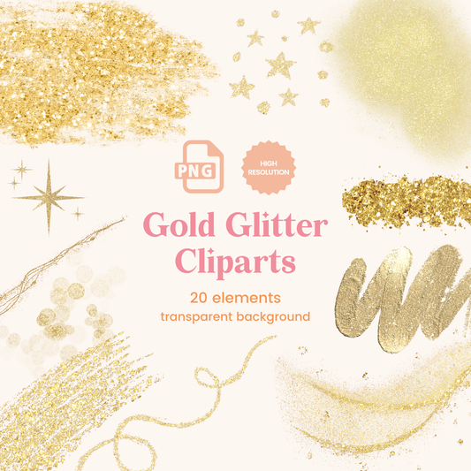 Gold Glitter Cliparts