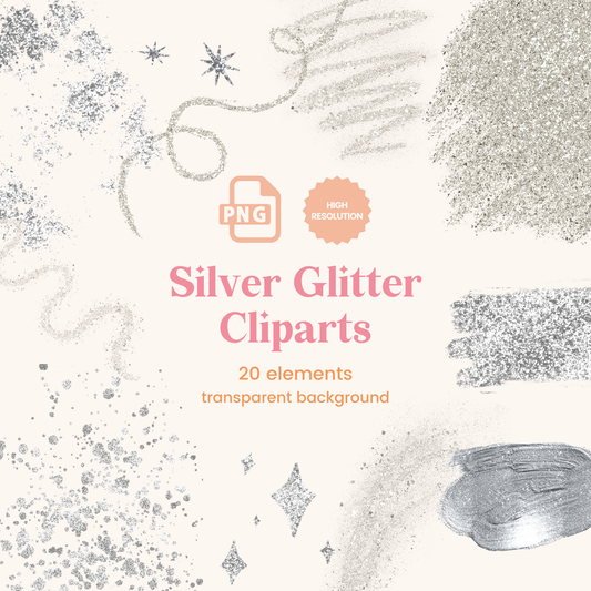 Silver Glitter Cliparts