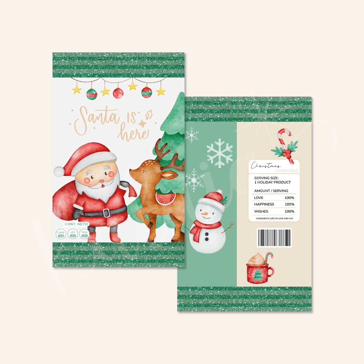 Bundle Christmas Candy Bags