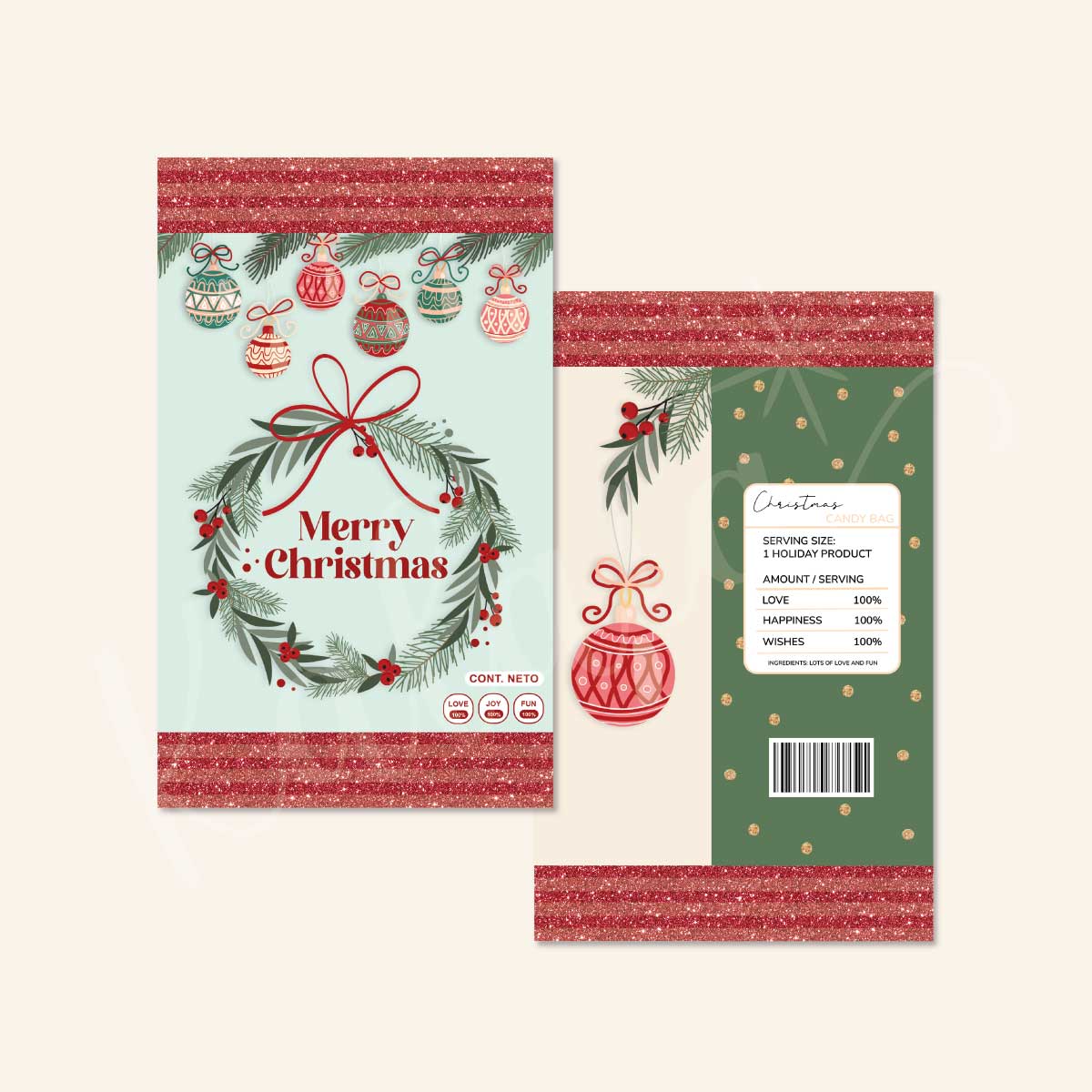 Bundle Christmas Candy Bags