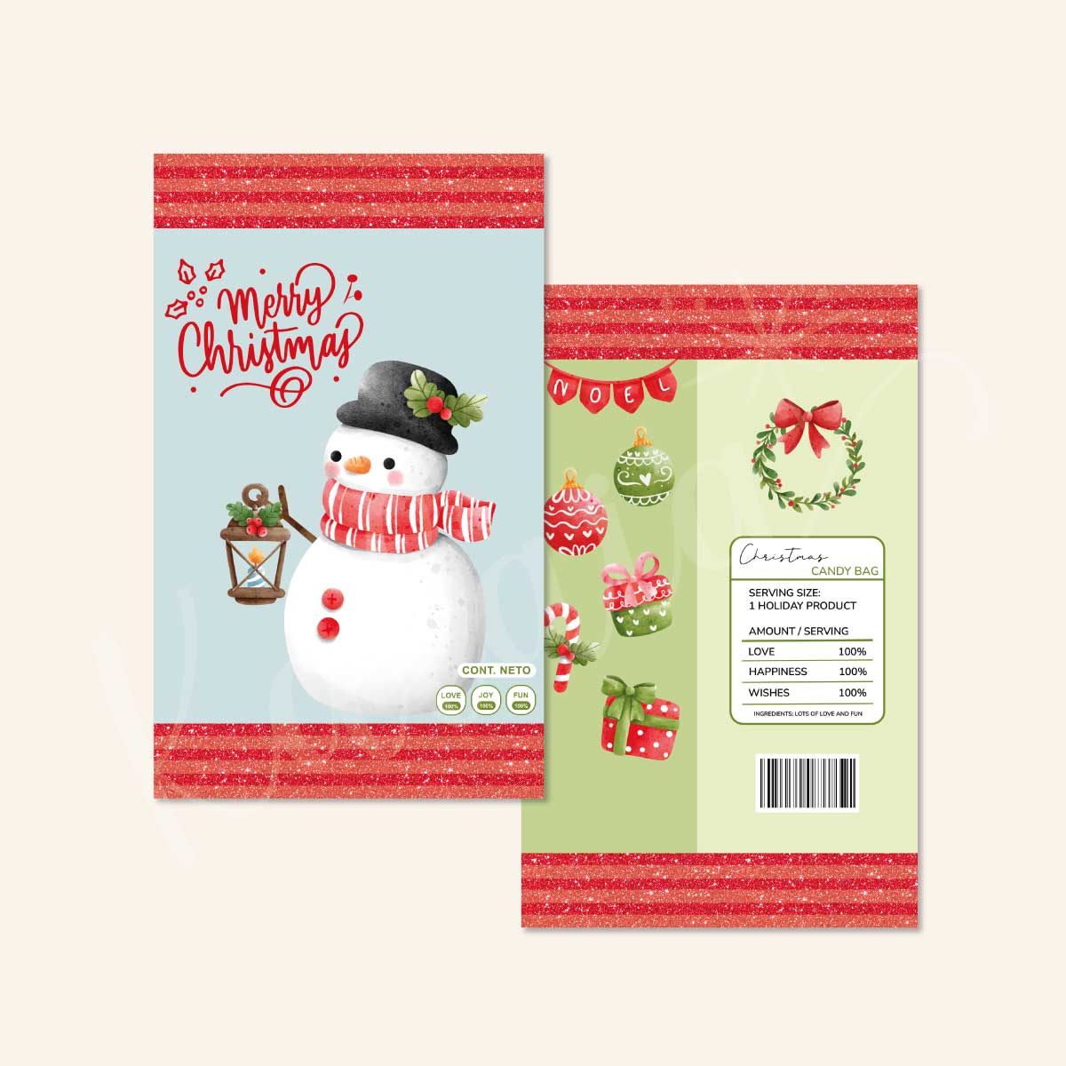 Bundle Christmas Candy Bags